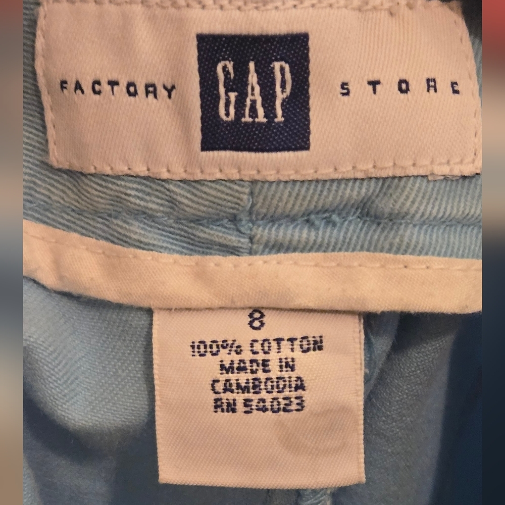 GAP Factory Light Blue Women's Walking Shorts Sz8 - Picture 7 of 7